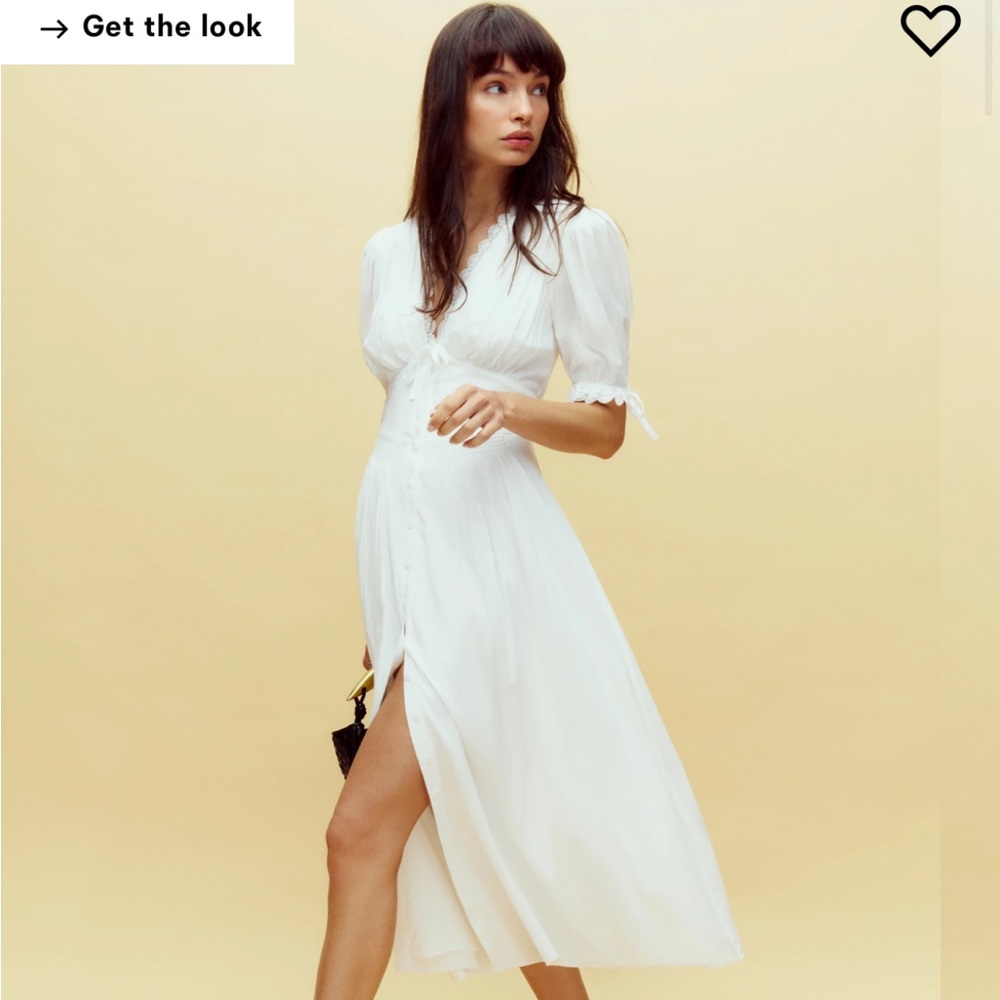 Reformation White Ketra Dress